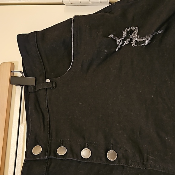 Chic Denim Black Jean Shorts Size 22 - Picture 4 of 8